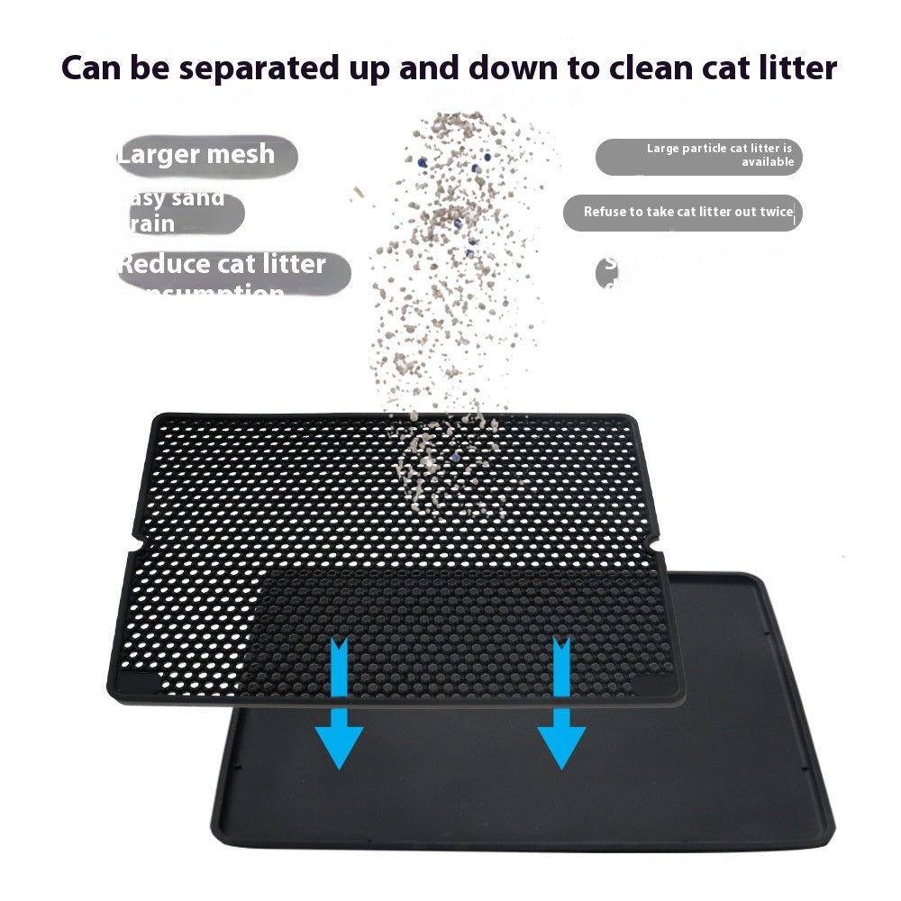 Silicone litter-trapping mat - detail