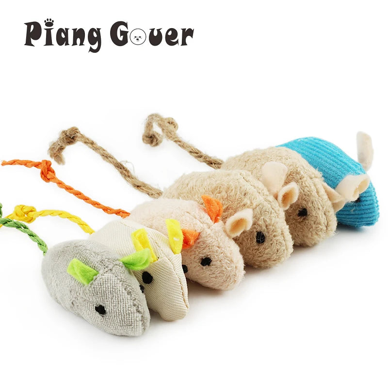 Catnip-Infused Plush Mice Pack of 6
