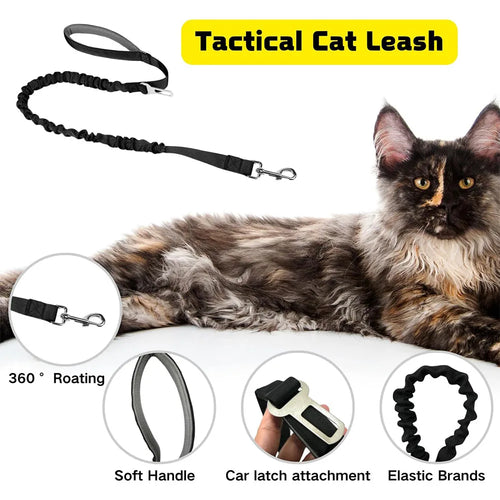 Adjustable Tactical Pet Harness — Dog and Cat (Reflective)