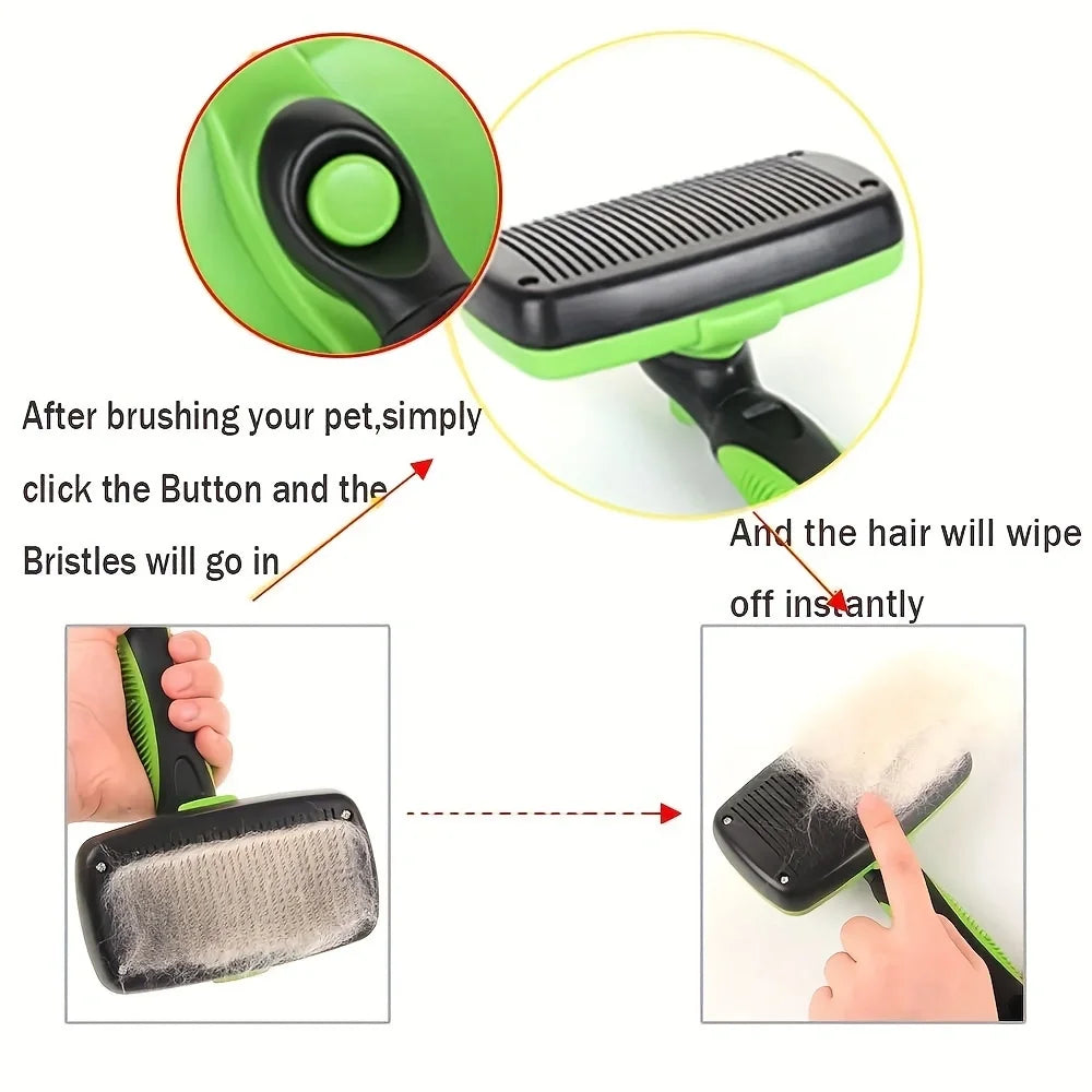 Self-Cleaning Deshedding Brush for Dogs & Cats - view 5