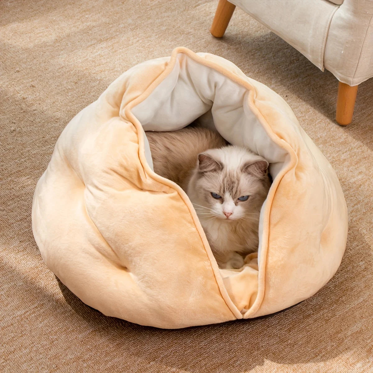Cozy Donut Cat Bed - view 4