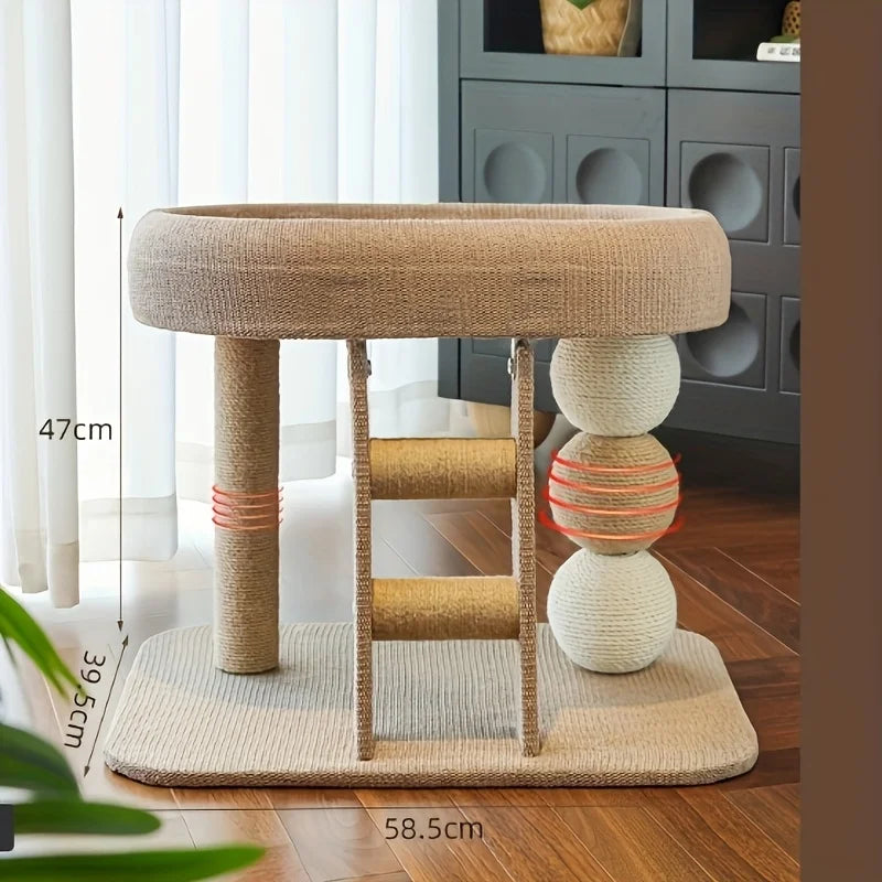 Cat Scratching Post Tower with Sisal Rope - view 5