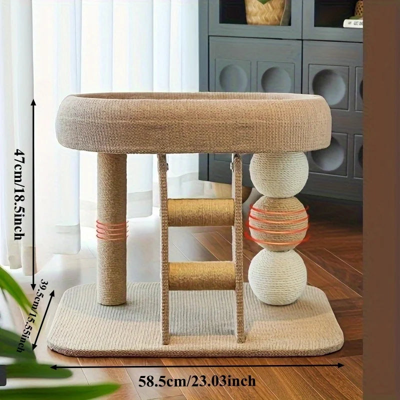 Cat Scratching Post Tower with Sisal Rope - view 3