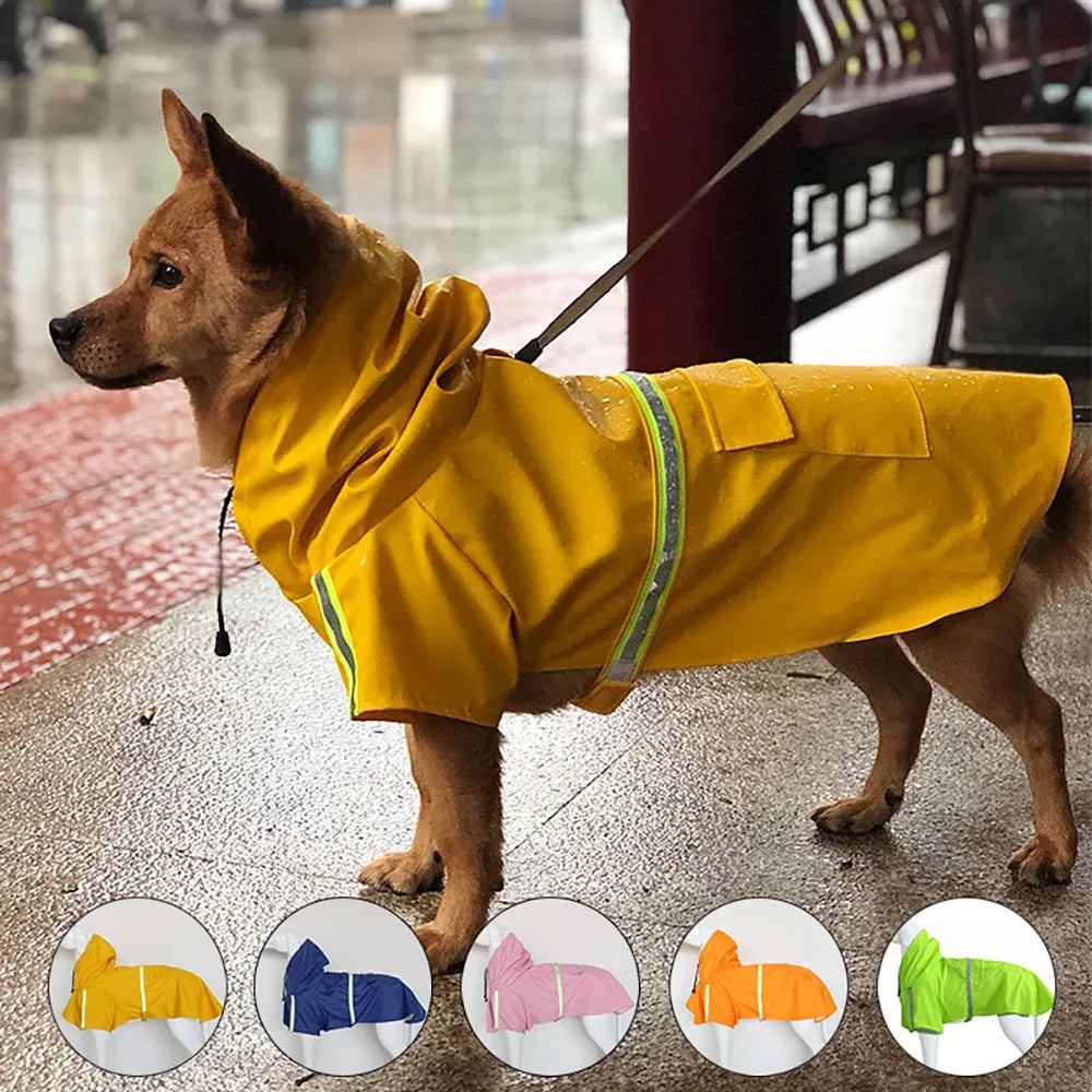 Reflective Dog Raincoat - view 1