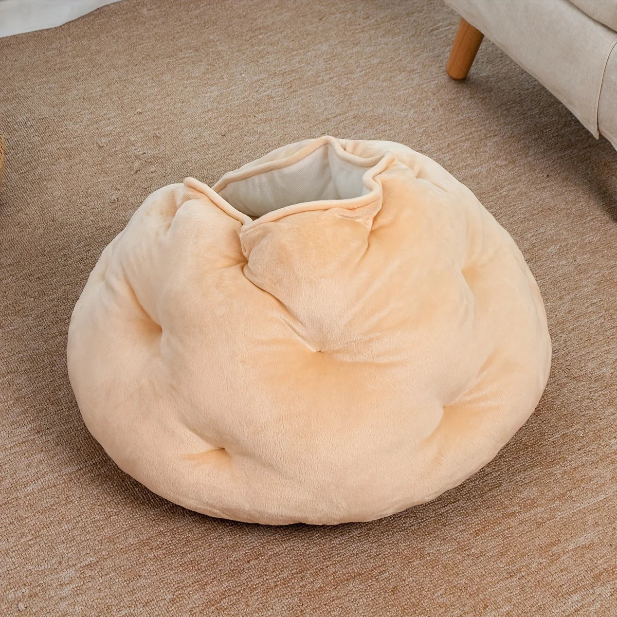 Cozy Donut Cat Bed - view 3