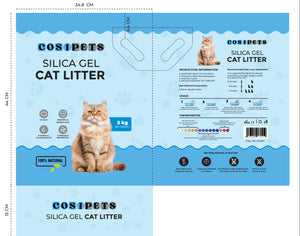 Litière pour chats indicateur silicone