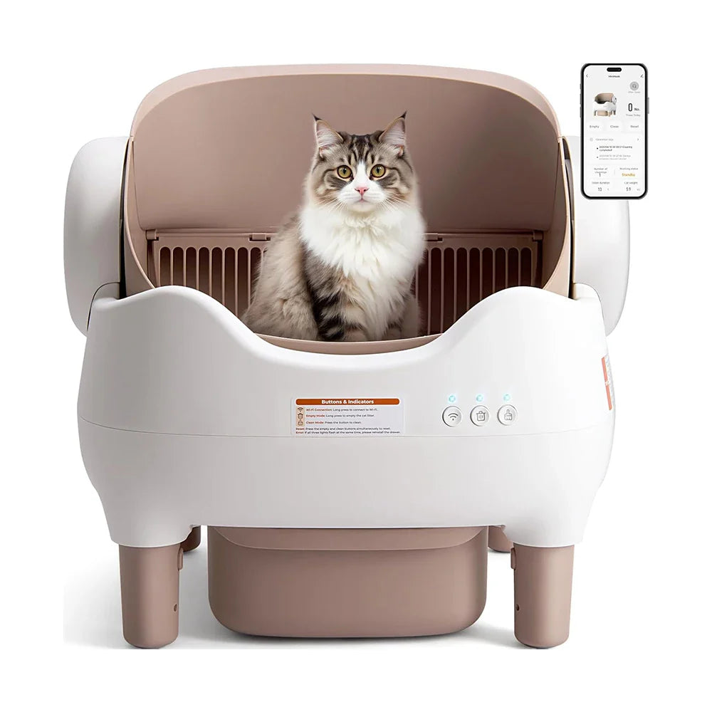 Litière autonettoyante pour chat